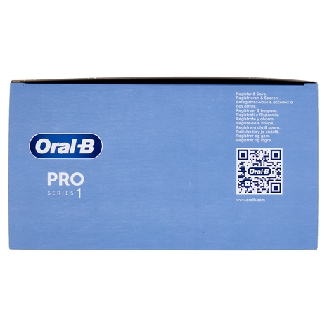 Oral-B Spazzolino Elettrico Denti Ricaricabile Pro Series 1 Black Travel Edition